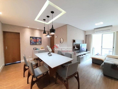 Apartamento em Marapé, Santos/SP de 84m² 3 quartos à venda por R$ 689.000,00