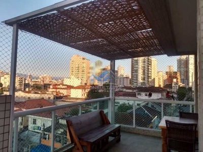 Apartamento em Pompéia, Santos/SP de 180m² 3 quartos à venda por R$ 1.377.000,00