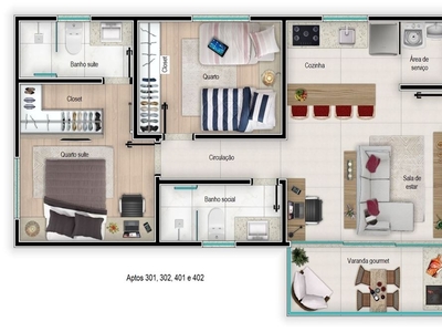 Apartamento em Santa Efigênia, Belo Horizonte/MG de 66m² 2 quartos à venda por R$ 608.000,00