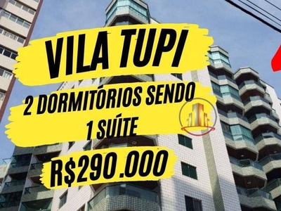 Apartamento em Vila Tupi, Praia Grande/SP de 70m² 2 quartos à venda por R$ 294.000,00