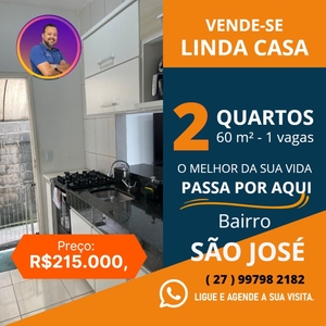 Casa em São José, Linhares/ES de 60m² 2 quartos à venda por R$ 214.000,00
