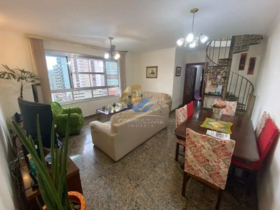 Penthouse em Gonzaga, Santos/SP de 258m² 3 quartos à venda por R$ 1.695.000,00