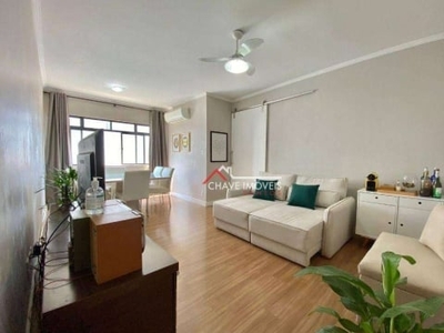 Apartamento à venda, 83 m² por r$ 530.000,00 - aparecida - santos/sp