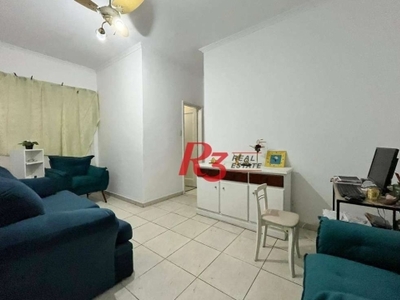 Apartamento com 2 dormitórios à venda, 65 m² por r$ 300.000,00 - embaré - santos/sp