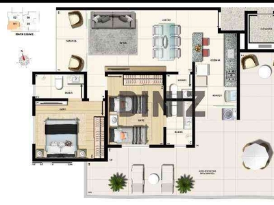 Apartamento com 2 quartos à venda no bairro Cidade Nova, 67m²