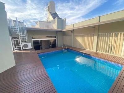 Cobertura centro - venda e locação - ed. costa do caribe - 03 suítes - terraço com piscina - varanda gourmet - 470,00 m² útil - r$ 1.700.000,00