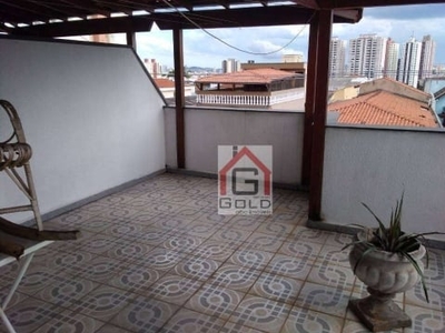 Cobertura para alugar, 113 m² por r$ 2.719,00/mês - parque das nações - santo andré/sp