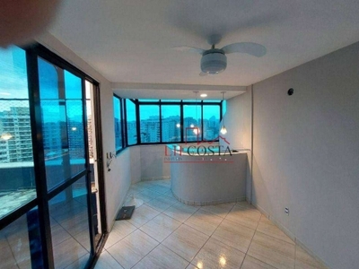 Linda cobertura com 3 dormitórios à venda, 180 m² por r$ 970.000 - santa rosa - niterói/rj