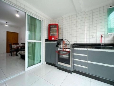 Apartamento com 1 dormitório à venda, 45 m² por r$ 300.000,00 - vila tupi - praia grande/sp