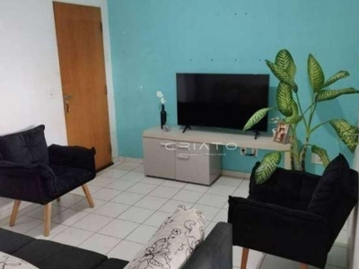 Apartamento com 2 dormitórios à venda, 55 m² por r$ 170.000,00 - jardim suíço - anápolis/go