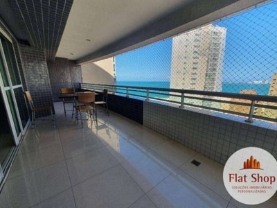 Apartamento com 3 dormitórios à venda, 132 m² por r$ 1.300.000 - meireles - fortaleza/ce. condomínio beach class