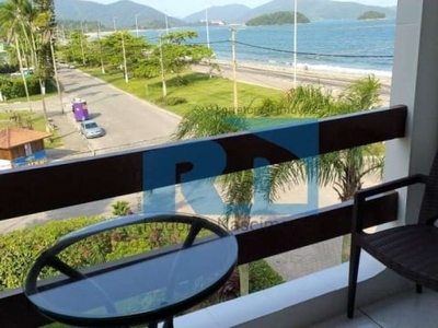 Apartamento duplex frente mar na praia do massaguaçu em caraguatatuba