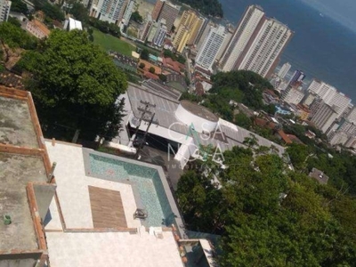 Casa com 3 dormitórios à venda, 600 m² por r$ 5.000.000,00 - marapé - santos/sp