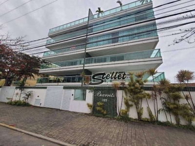 Cobertura com 3 dormitórios à venda, 160 m² por r$ 750.000,00 - costazul - rio das ostras/rj