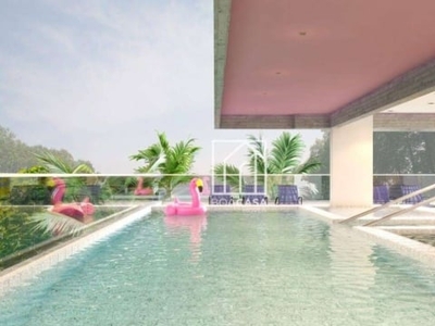Flat com 1 dormitório à venda, 47 m² por r$ 360.000,00 - canto do forte - praia grande/sp