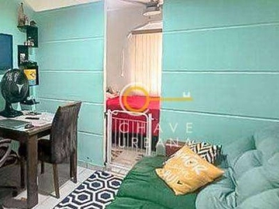 Kitnet com 1 dormitório à venda, 30 m² por r$ 195.000,00 - ponta da praia - santos/sp