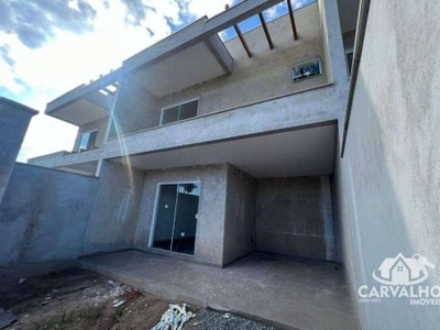 Sobrado com 3 dormitórios à venda, 100 m² por r$ 429.400,00 - itajuba - barra velha/sc