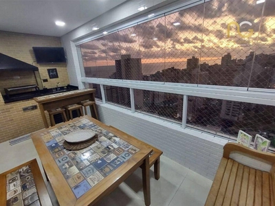 Apartamento em Vila Guilhermina, Praia Grande/SP de 89m² 2 quartos à venda por R$ 719.000,00