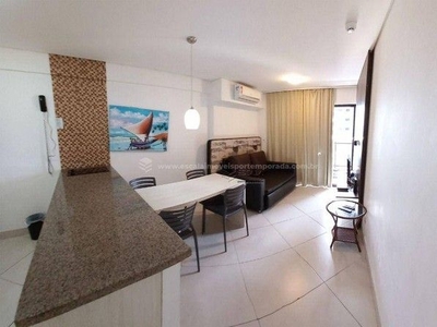 Apartamento com 1 dormitório para alugar, 45 m² por R$ 220,00/dia - Meireles - Fortaleza/C