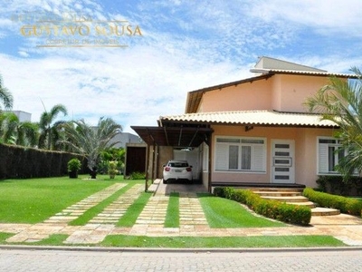 Casa com 4 dormitórios para alugar, 370 m² por R$ 14.257,83/mês - Alphaville Fortaleza - F
