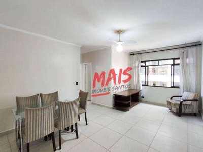 Apartamento com 2 quartos, 90 m² - venda ou aluguel - embaré - santos/sp