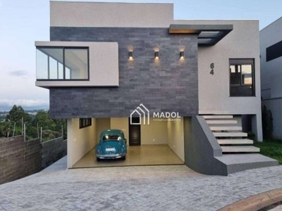 Casa com 3 dormitórios à venda, 230 m² por r$ 890.000,00 - contorno - ponta grossa/pr