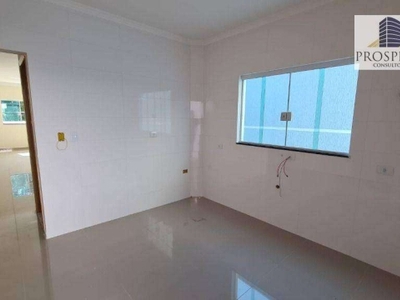 Sobrado novo com 3 dormitórios à venda, 130 m² - vila augusta