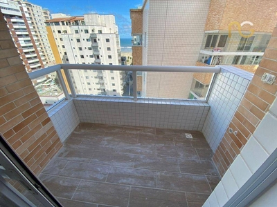 Apartamento em Campo da Aviação, Praia Grande/SP de 57m² 1 quartos à venda por R$ 402.000,00