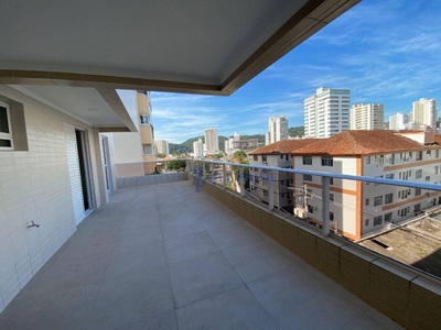 Apartamento em Canto do Forte, Praia Grande/SP de 128m² 3 quartos para locação R$ 5.500,00/mes