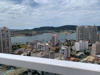 Apartamento em Ponta da Praia, Santos/SP de 50m² 1 quartos para locação R$ 4.200,00/mes