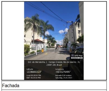 Apartamento em Campo Grande, Rio de Janeiro/RJ de 50m² 2 quartos à venda por R$ 109.075,00