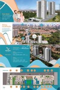 Apartamento em Piracicamirim, Piracicaba/SP de 65m² 3 quartos à venda por R$ 354.000,00