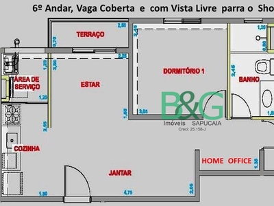 Apartamento em Portal dos Gramados, Guarulhos/SP de 50m² 2 quartos à venda por R$ 332.000,00