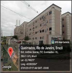 Apartamento em Queimados, Queimados/RJ de 50m² 2 quartos à venda por R$ 65.211,00