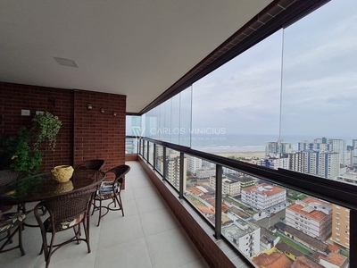 Apartamento em Vila Guilhermina, Praia Grande/SP de 145m² 3 quartos à venda por R$ 1.329.000,00