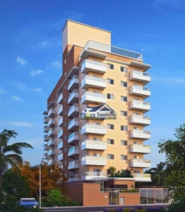 Apartamento em Vila Guilhermina, Praia Grande/SP de 57m² 2 quartos à venda por R$ 375.200,00