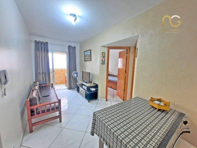 Apartamento em Vila Mirim, Praia Grande/SP de 56m² 1 quartos à venda por R$ 277.000,00