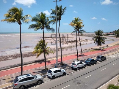 Flat a Venda Cabo Branco, Frente ao Mar com 37,31m² Mobiliado Pronto P/Morar