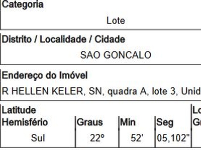 Terreno em Arsenal, São Gonçalo/RJ de 2340m² 1 quartos à venda por R$ 174.122,00