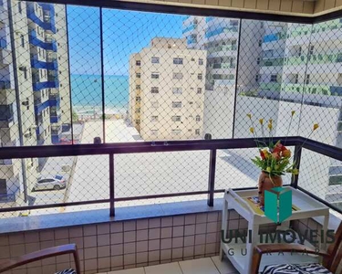 Apartamento 02 quartos com elevador, varanda de frente e vista para o mar a venda por R$49