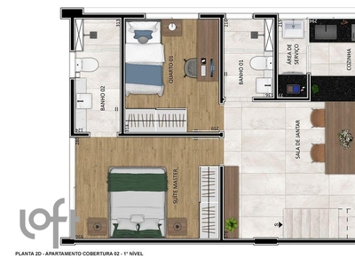 Apartamento à venda em Funcionários com 64 m², 2 quartos, 1 suíte, 2 vagas