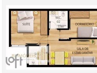 Apartamento à venda em Tucuruvi com 42 m², 2 quartos, 1 suíte, 1 vaga