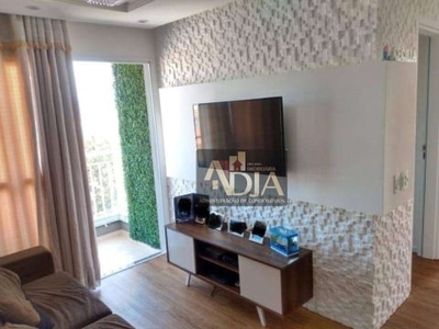 Apartamento com 2 dormitórios, 54 m² - venda por r$ 350.000,00 ou aluguel por r$ 2.777,00/mês - vila assis brasil - mauá/sp