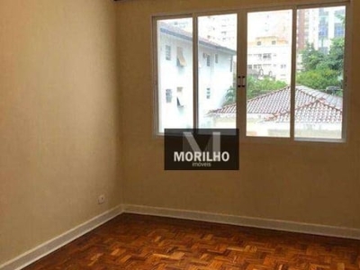 Apartamento com 2 dormitórios, 60 m² - venda por r$ 420.000,00 ou aluguel por r$ 2.900,00/mês - gonzaga - santos/sp