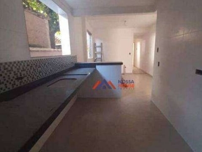 Apartamento com 2 dormitórios à venda, 50 m² por r$ 291.000,00 - marapé - santos/sp