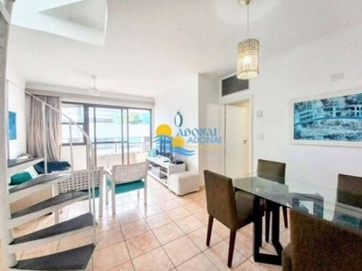 Apartamento com 3 dormitórios à venda, 210 m² por r$ 890.000,00 - pitangueiras - guarujá/sp