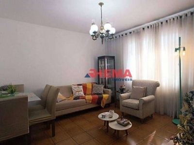 Apartamento com 3 dormitórios à venda, 90 m² por r$ 405.000,00 - boqueirão - santos/sp