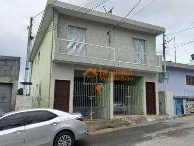 Casa com 1 dormitório para alugar, 80 m² por r$ 910,00/mês - cidade aracilia - guarulhos/sp