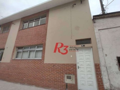 Casa com 2 dormitórios para alugar, 90 m² por r$ 2.301,00/mês - estuário - santos/sp