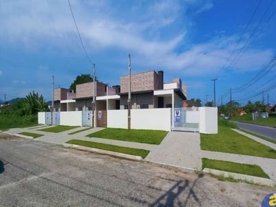 Casa com 2 quartos à venda na rua clotario protual, 139, cohapar, guaratuba, 49 m2 por r$ 322.000